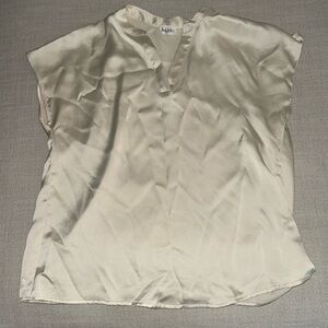 Silky cream blouse